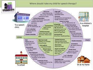 How to choose the best setting for speech therapy